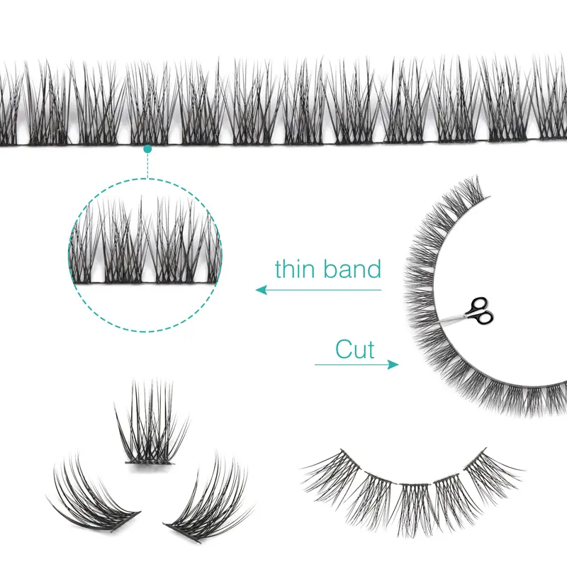 Cluster lash Easy to use Suitable to wear Custom style High quality